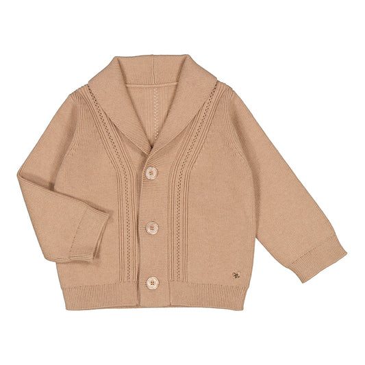 Cardigan col smoking | Camel