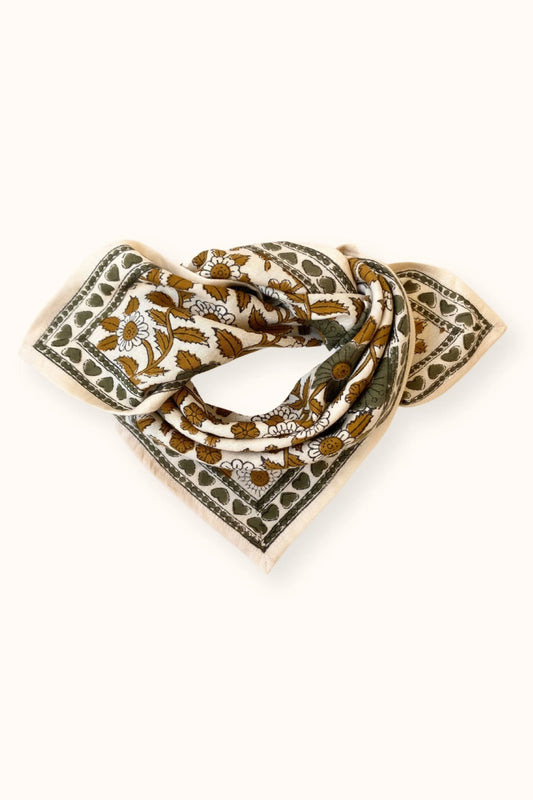 Small foulard Manika "Coeur" | Macadamia