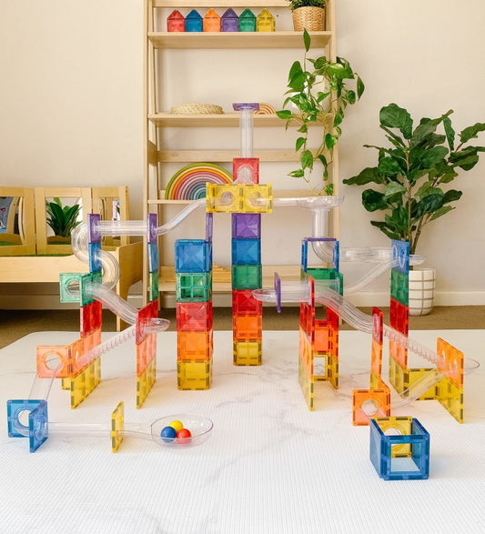 Ball run pack Rainbow | 92 pièces - SMART Babyshop - Connetix