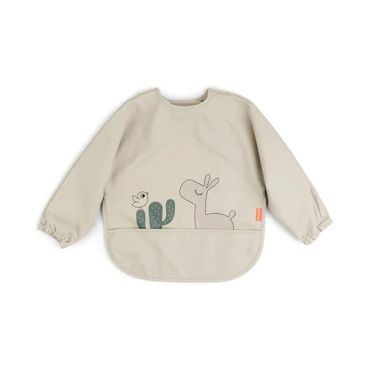 Bavoir Lalee à manches longues | Sable - SMART Babyshop - Done by Deer