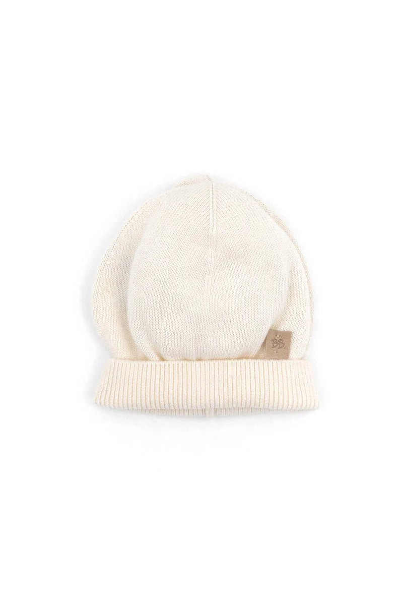 Bonnet tricot knitted | Bianco - SMART Babyshop - Bamboom