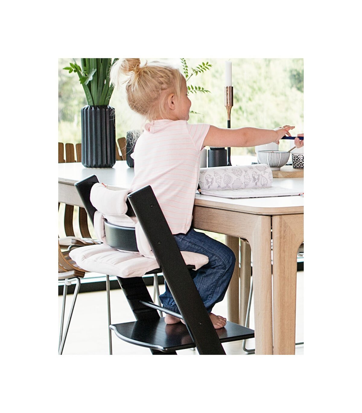 Chaise tripp trapp® hêtre | Noir - SMART Babyshop - Stokke