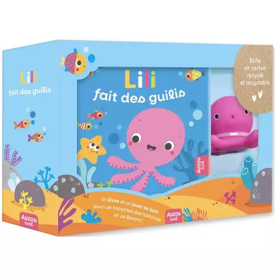 Coffret livre de bain et jouet | Lili fait des guilis - SMART Babyshop - Auzou