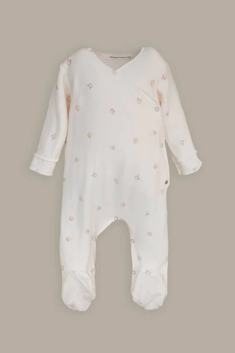 Combinaison avec pieds Pure | Animal Friends - SMART Babyshop - Bamboom