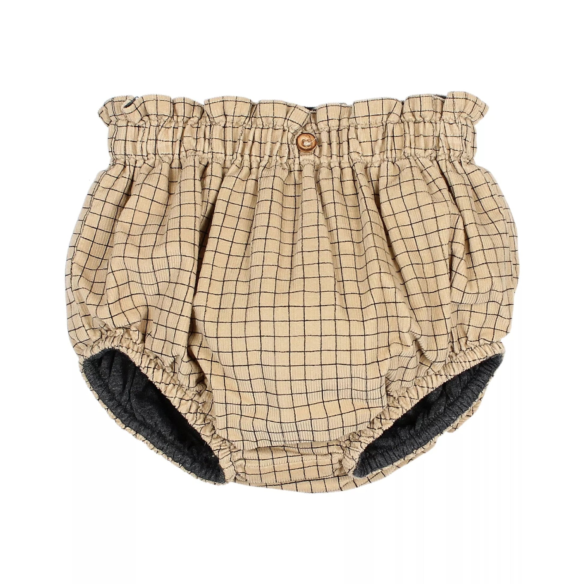 Culotte Mini check, wheat - SMART Babyshop - Buho