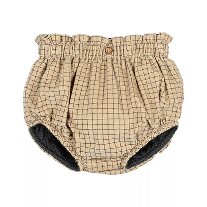 Culotte Mini check, wheat - SMART Babyshop - Buho