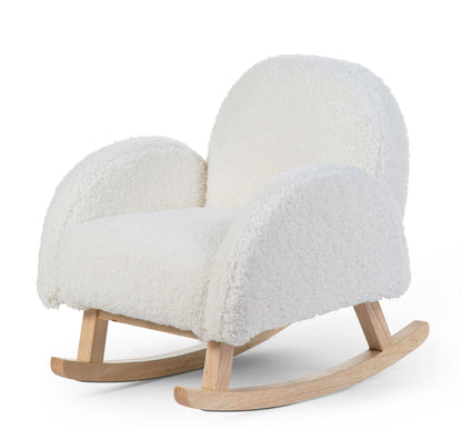 Fauteuil à bascule teddy blanc - SMART Babyshop - Childhome