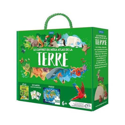 Le coffret du méga Atlas de la Terre - SMART Babyshop - Sassi