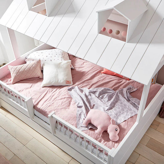 Lit cabane BEACH HOUSE (blanc) - 120x200cm - SMART Babyshop - Lifetime Kidsrooms