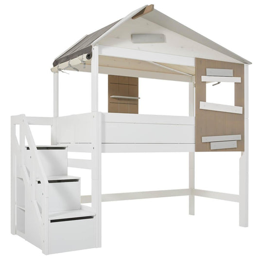 Lit cabane mi - hauteur THE HIDEOUT - 90 x 200 cm - SMART Babyshop - Lifetime Kidsrooms