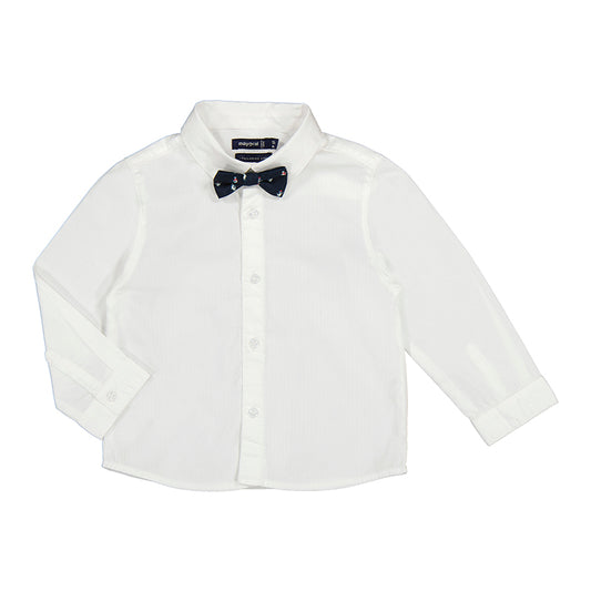 Chemise avec noeud papillon | Blanc