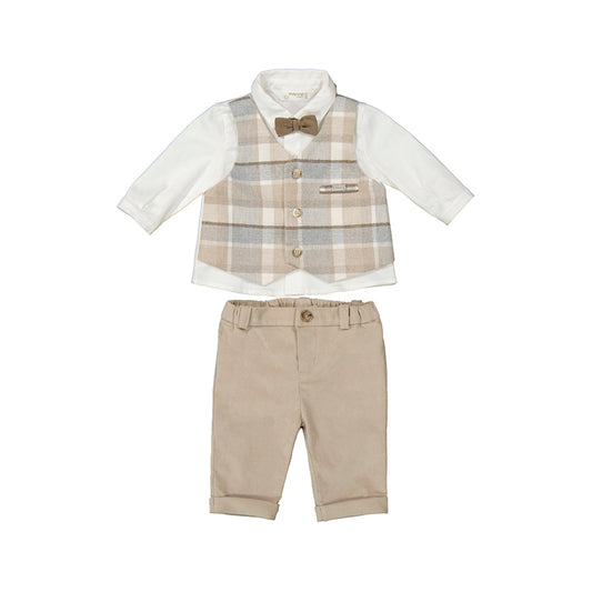 Ensemble bébé chemise noeud papillon pantalon