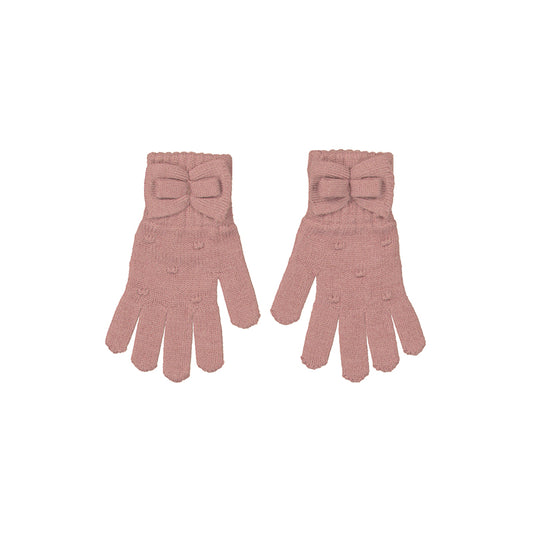 Gants détail noeud | Rose