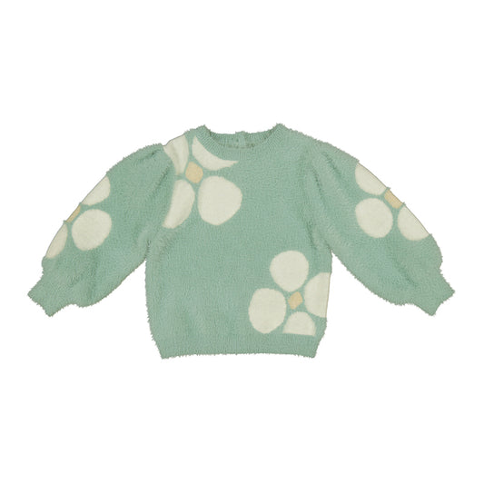 Pull fleurs en jacquard | Jade