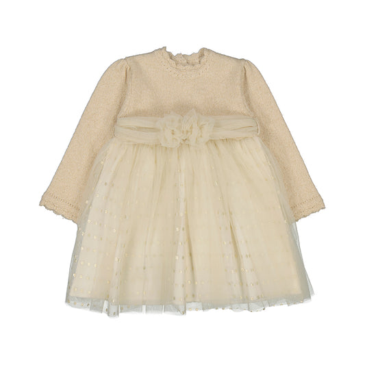 Robe cérémonie combinée | Beige maza