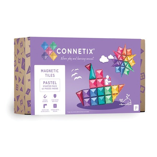 Pack de démarrage Pastel | 60 pièces - SMART Babyshop - Connetix