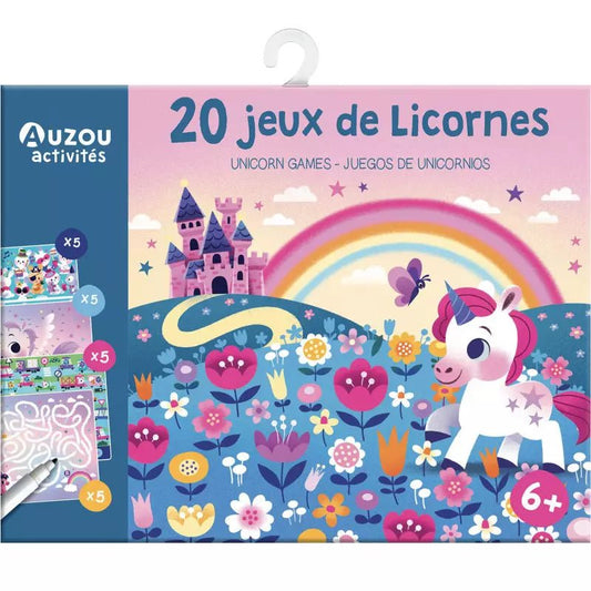 Pochette de jeux | 20 jeux de licornes - SMART Babyshop - Auzou