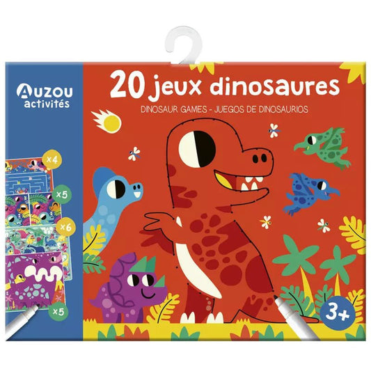 Pochette de jeux | 20 jeux dinosaures - SMART Babyshop - Auzou