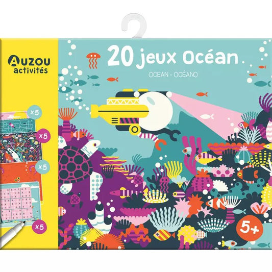 Pochette de jeux | 20 jeux océan - SMART Babyshop - Auzou