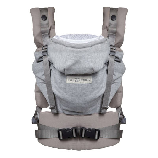 Porte bébé Hoodie carrier 2 | Athletic Grey - SMART Babyshop - Love Radius