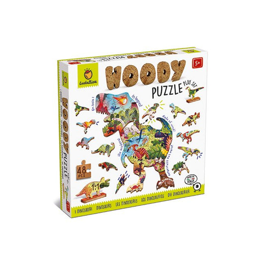 Puzzle en bois | Woody Dinosaures - SMART Babyshop - Ludaticca