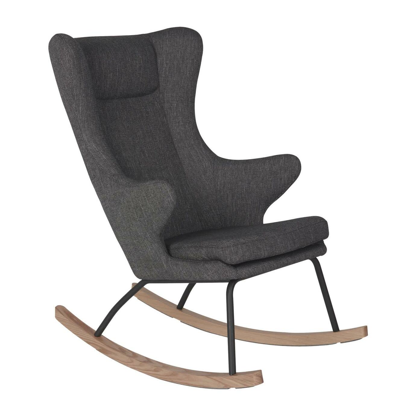 Rocking Adult Chair De Luxe / Black - SMART Babyshop - Quax