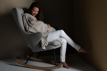Rocking Adult Chair De Luxe / Sand grey - SMART Babyshop - Quax