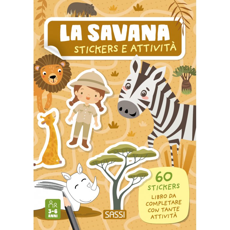 Stickers e attivita | La savana - SMART Babyshop - Sassi