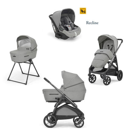 System Quattro Aptica Darwin Recline - Satin Grey - SMART Babyshop - Inglesina