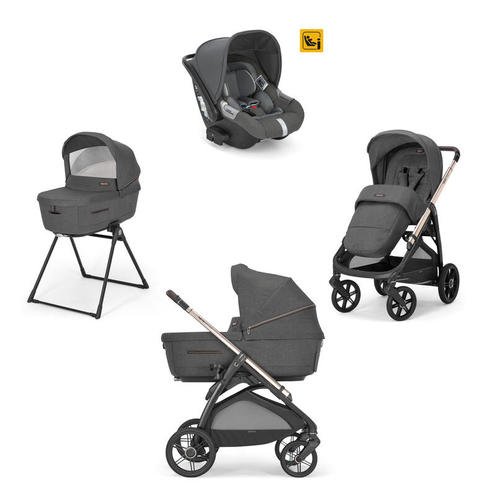 System Quattro Aptica Darwin Recline - Velvet Grey - SMART Babyshop - Inglesina