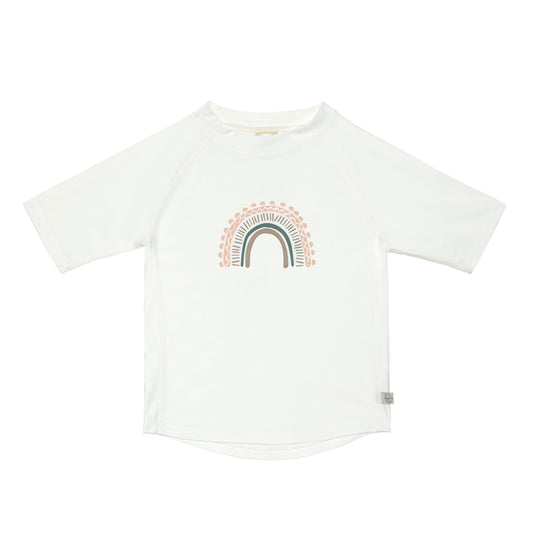 T - shirt de bain manches courtes | Arc en ciel blanc - SMART Babyshop - Lässig