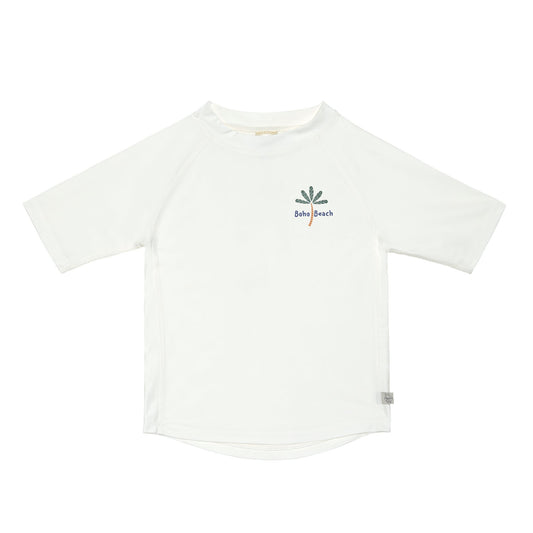 T - shirt de bain manches courtes | Palmiers blanc - SMART Babyshop - Lässig