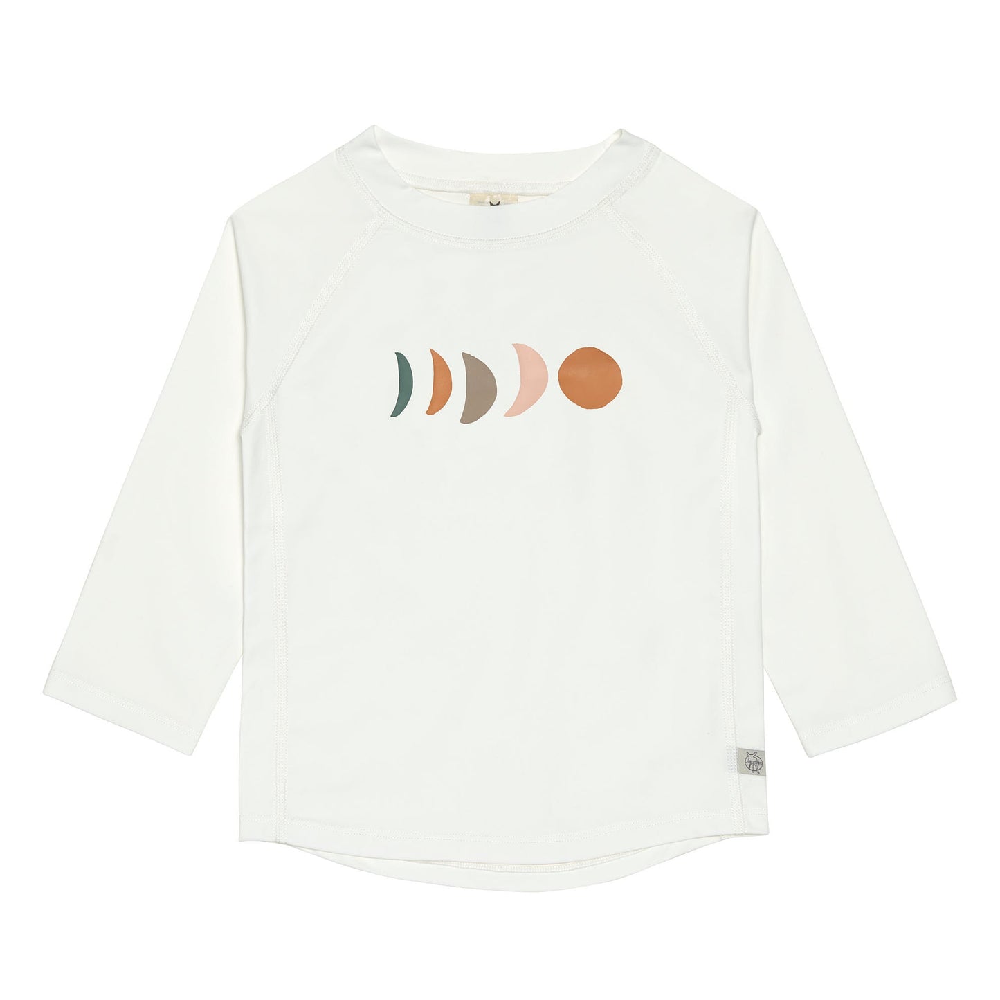 T - shirt de bain manches longues | Lune blanc - SMART Babyshop - Lässig