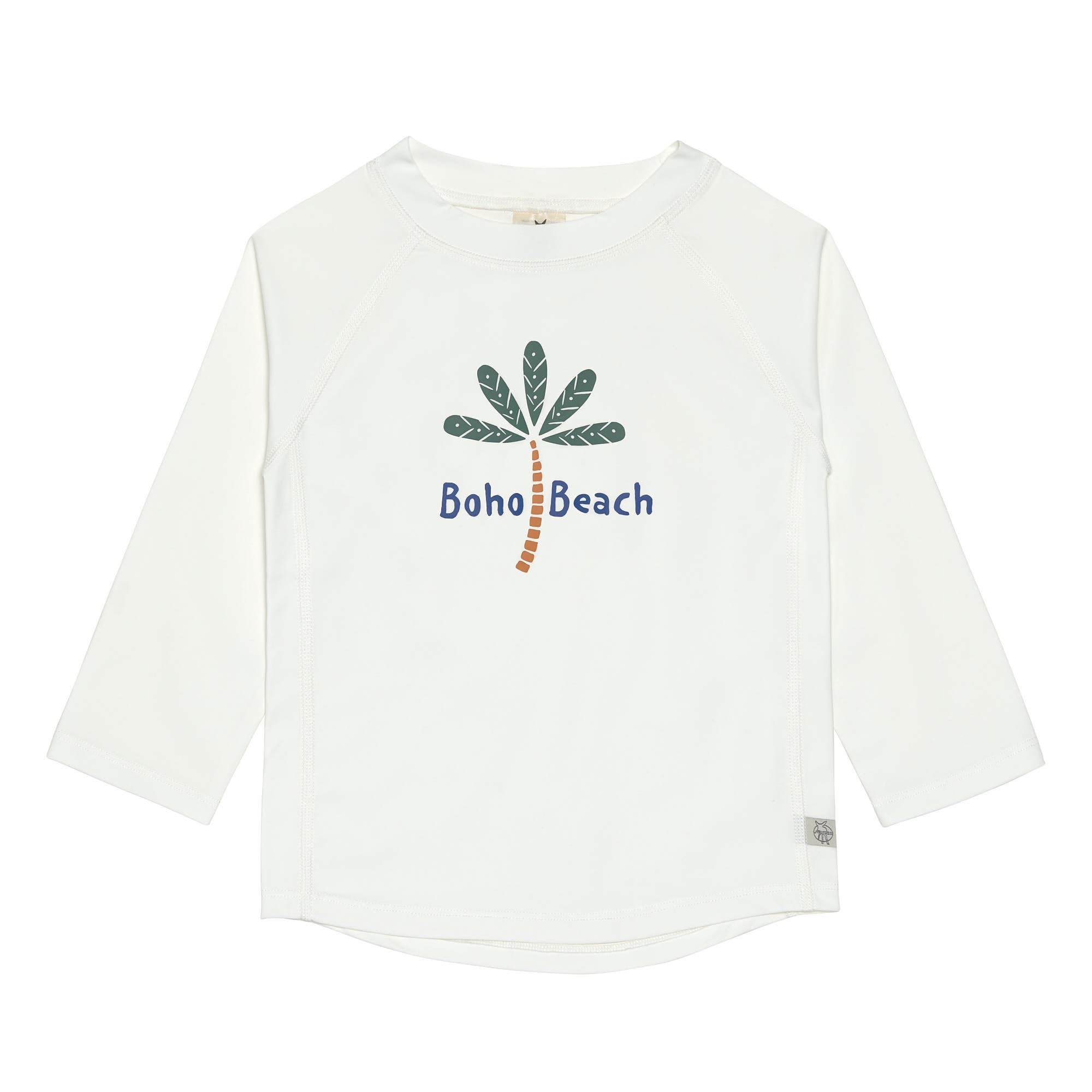 T - shirt de bain manches longues | Palmiers blanc - SMART Babyshop - Lässig