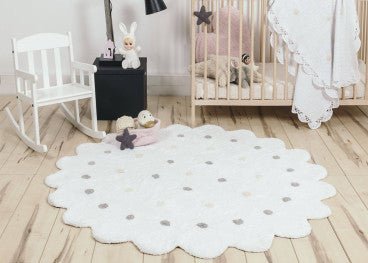 Tapis rond | BISCUIT Blanc - SMART Babyshop - Lorena Canals